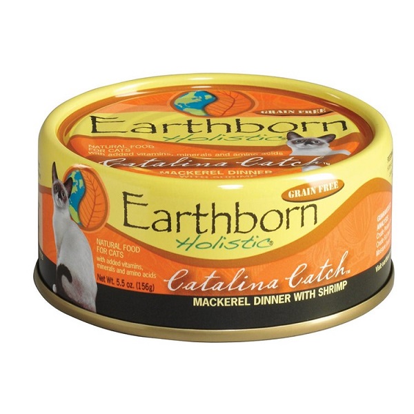 Earthborn Holistic Catalina Catch Mackerel Dinner w/Shrimp in Gravy Canned Cat Food - 5.5oz