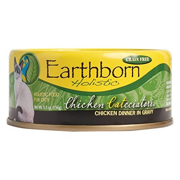 Earthborn Holistic Chicken Catcciatori Dinner in Gravy Canned Cat Food - 5.5oz