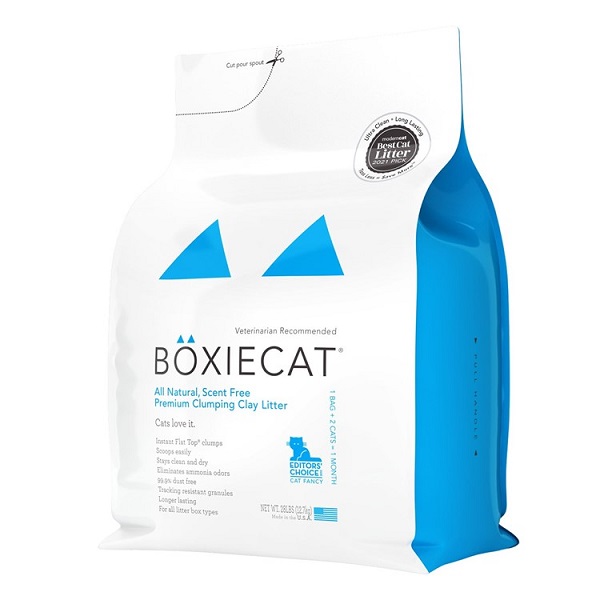 BOXIECAT Premium Scented Free Clumping Clay Cat Litter - 28lb