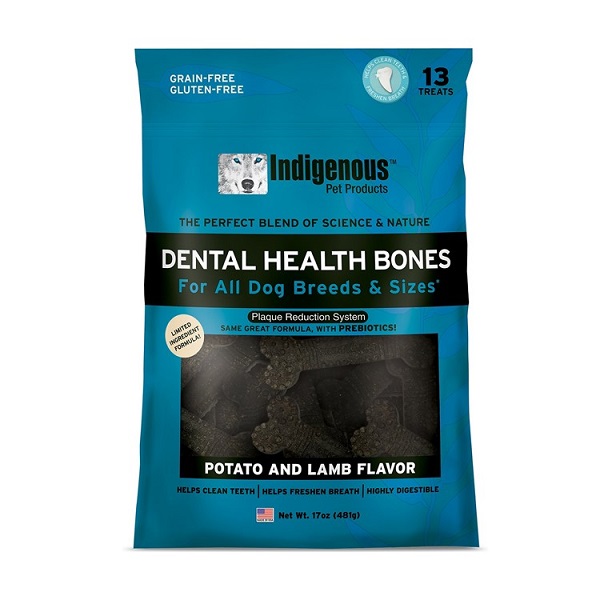 Indigenous Pet Potato & Lamb Flavor Dental Bones For Dogs (17oz)