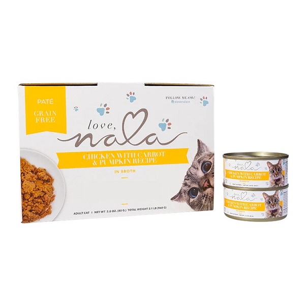 Love Nala Chicken Pate With Carrot & Pumpkin Recipe Wet Cat Food - Single Can (2.8oz)