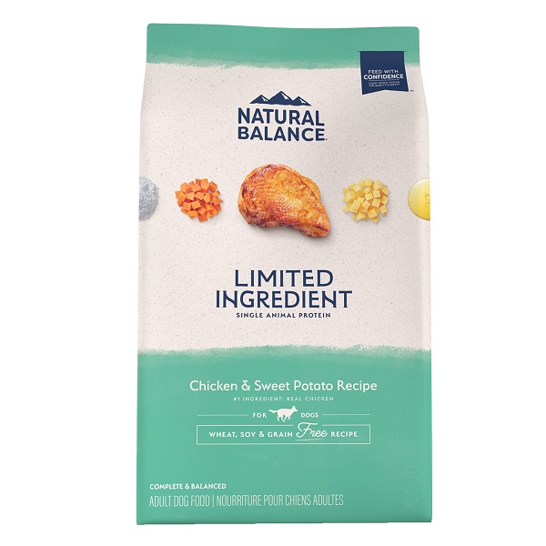 Natural Balance Limited Ingredient Grain Free Chicken & Sweet Potato Recipe Dog Food (4lb)