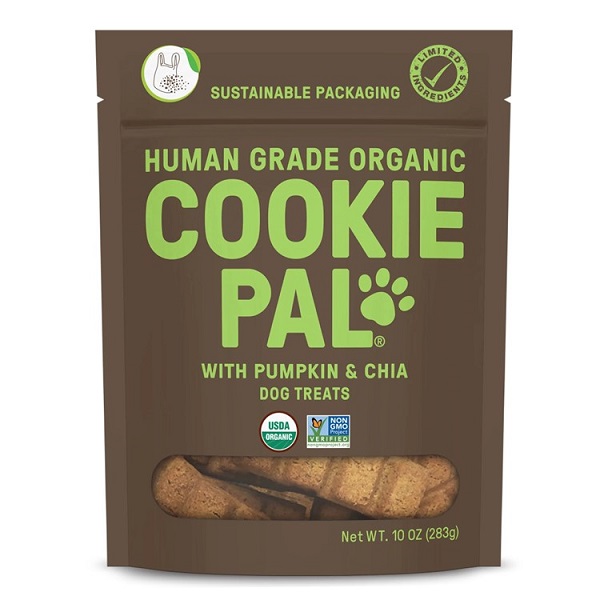 COOKIEPAL Pumpkin & Chia Dog Treat Biscuits (10oz)