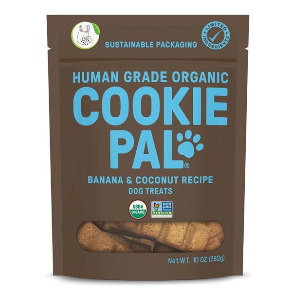 COOKIEPAL Banana & Coconut Recipe Dog Treat Biscuits (10oz)
