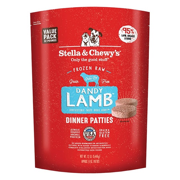 Stella & Chewy's Dandy Lamb Frozen Raw Dinner Patties (12lb)