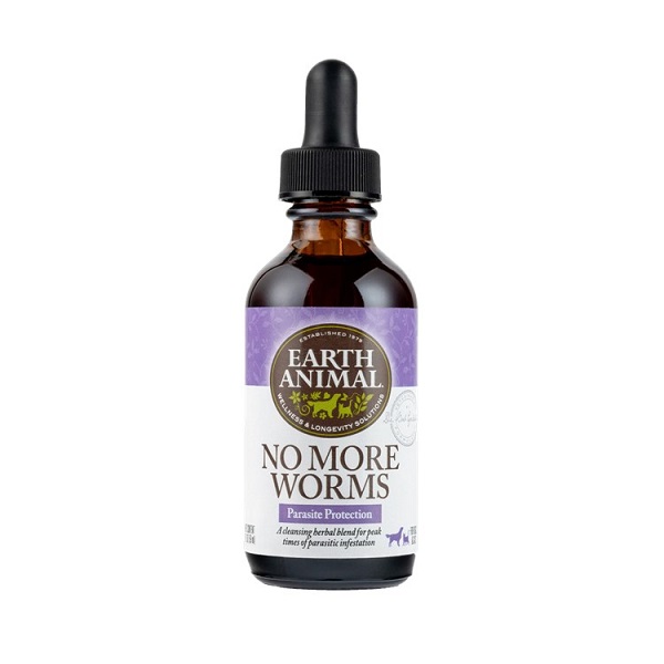 Earth Animal Parasite Protection No More Worms Organic Herbal Remedy - 2oz