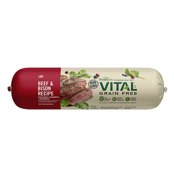 Freshpet VITAL Grain Free Beef & Bison Recipe for Dogs - 2lb