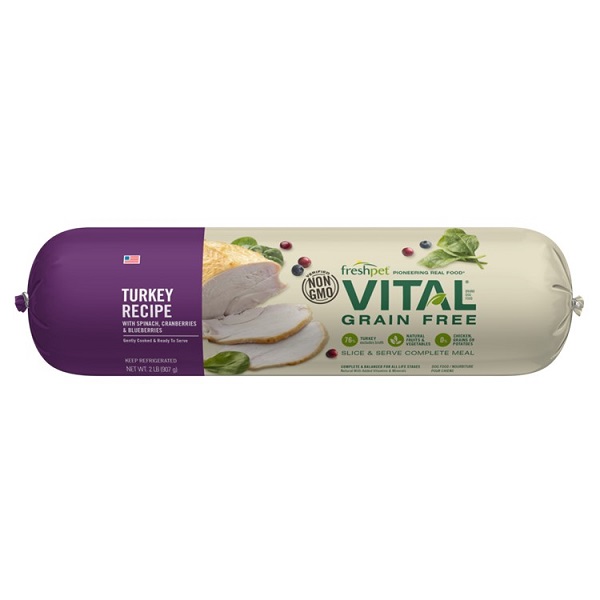 Freshpet VITAL Grain Free Turkey Recipe for Dogs - 2lb