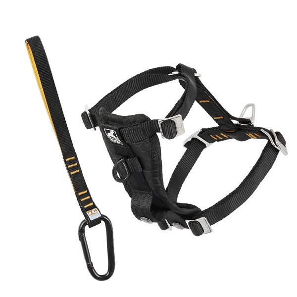 Kurgo Tru-Fit Enhanced Strength Smart Car Black Dog Harness - Small (16"-22" Chest)