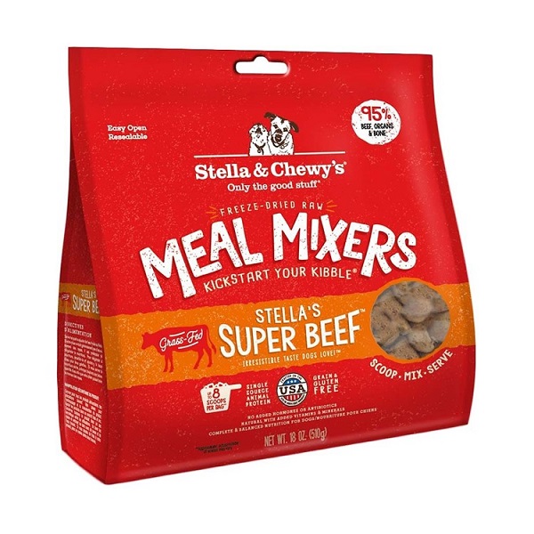 Stella & Chewy's Super Beef Meal Mixers Dog Food - 18oz