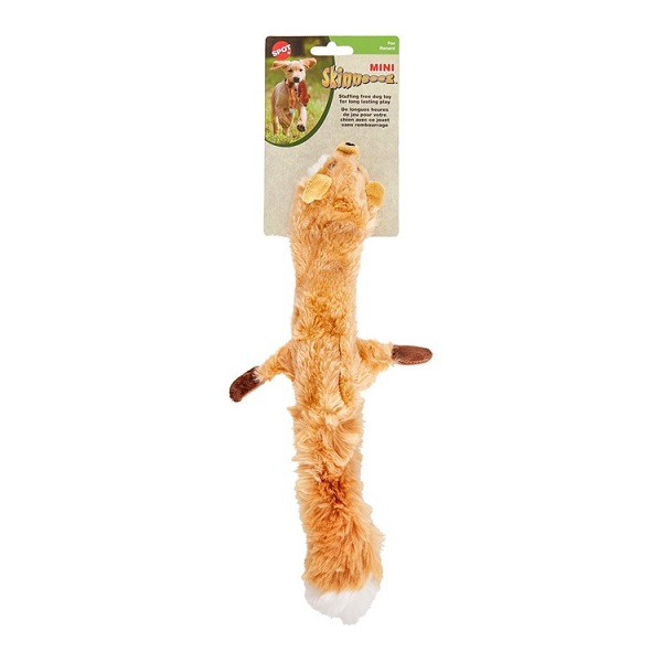 Ethical Pet Skinneeez Forest Series Squirrel Stuffing-Free Squeaky Dog Toy - 14"