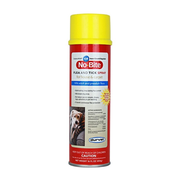 Durvet No-Bite IGR House & Carpet Flea and Tick Spray - 16 oz