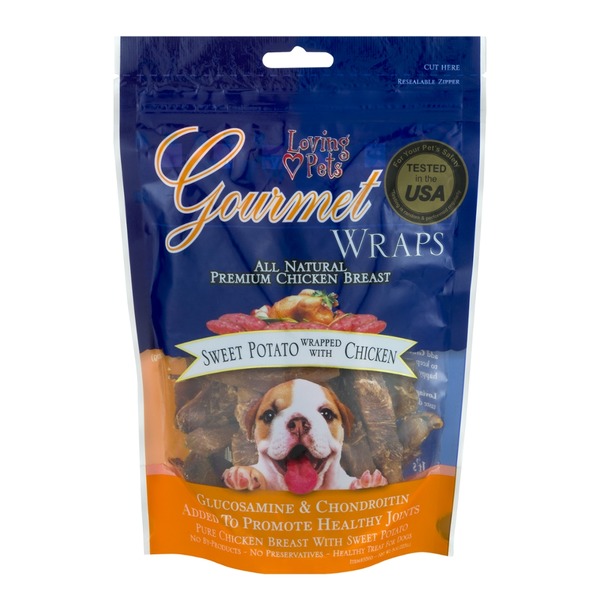 Loving Pets Gourmet Wraps Sweet Potato Wrapped w/Chicken Dog Treats - 8oz