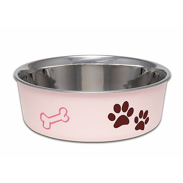 Loving Pets Bella Bowls Pink Pet Bowl - Small (10-20 lbs)