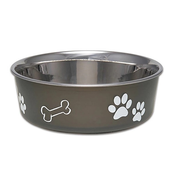 Loving Pets Bella Bowls Espresso Pet Bowl - Large (35-65 lbs)