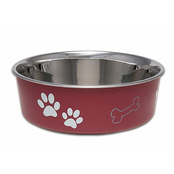 Loving Pets Bella Bowls Merlot Pet Bowl - Small (10-20 lbs)