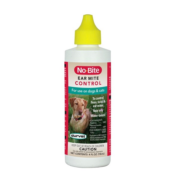 Durvet No-Bite Ear Mite Control For Dogs & Cats - 4oz