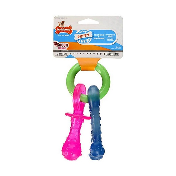 Nylabone Teething & Soothing Pacifier Puppy Chew Toy - XS