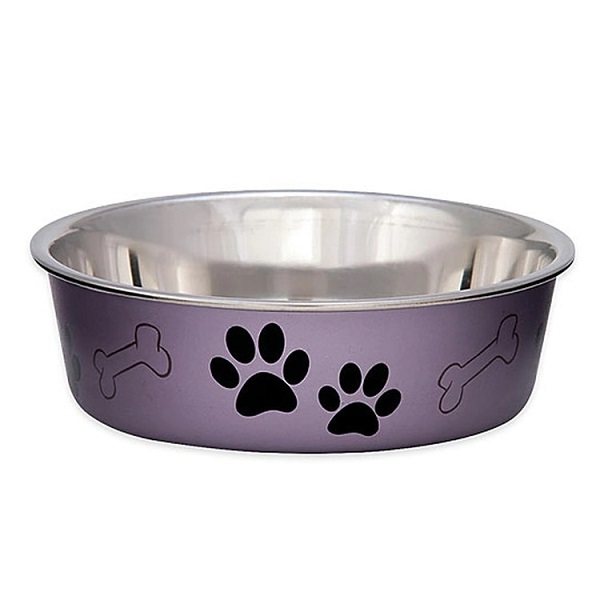 Loving Pets Bella Bowls Grape Pet Bowl - Small (10-20 lbs)