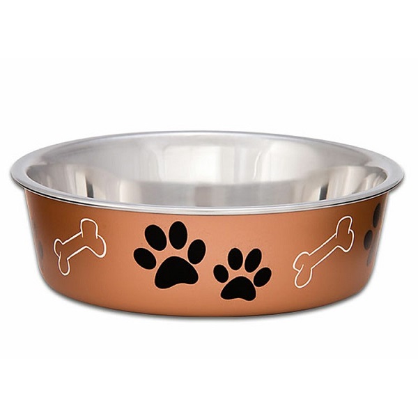 Loving Pets Bella Bowls Copper Pet Bowl - Small (10-20 lbs)