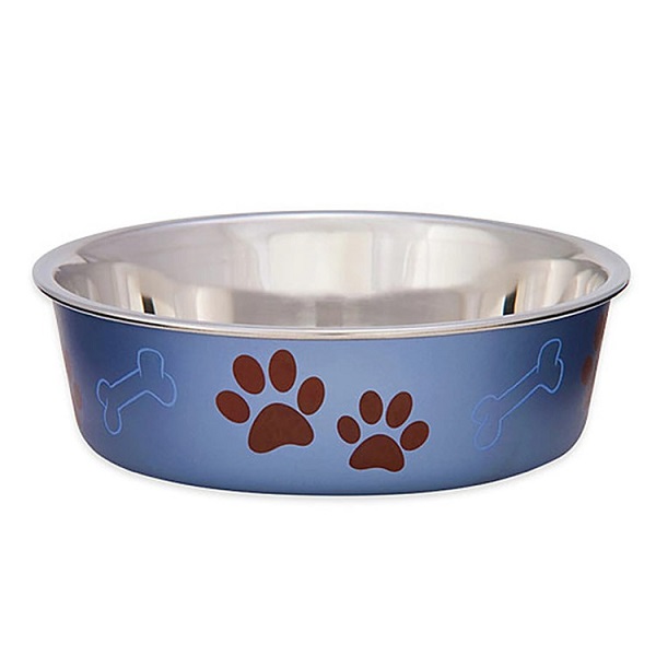 Loving Pets Bella Bowls Blueberry Pet Bowl - Medium (20-35 lbs)