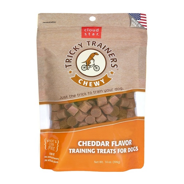 Cloud Star Chewy Tricky Trainers Cheddar Flavor Dog Treats - 14oz