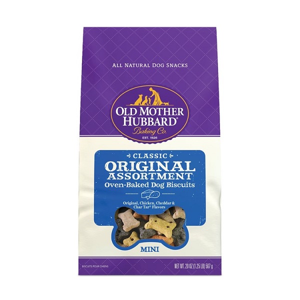 Old Mother Hubbard Classic Original Assortment Biscuits Baked Mini Dog Treats - 20oz