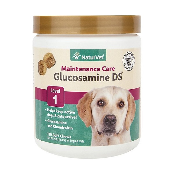 NaturVet Glucosamine DS Level 1 Dog Soft Chews - 120ct