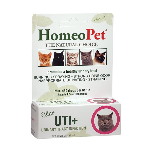 HomeoPet Feline UTI+ Urinary Tract Infection Cat Supplement - 15ml
