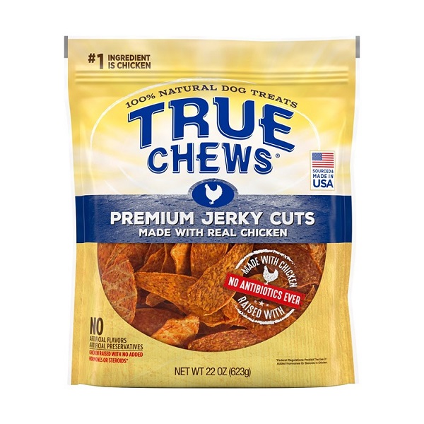 True Chews Premium Jerky Cuts with Real Chicken Dog Treats - 22oz