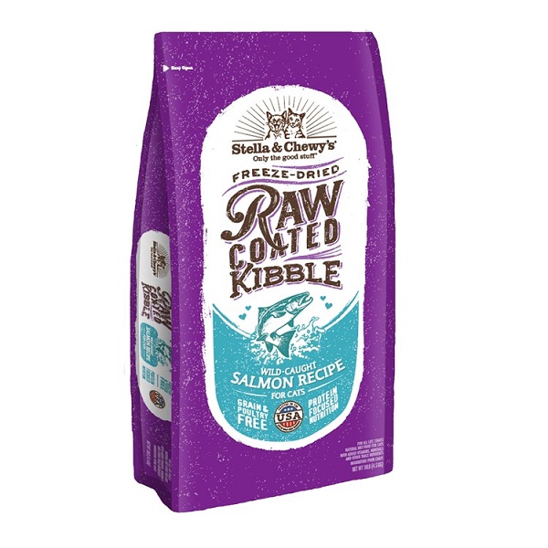 Stella & Chewy's Raw Coated Salmon Recipe Grain-Free Cat Food - 10lb