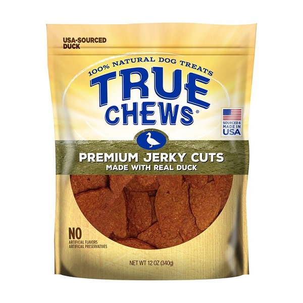 True Chews Premium Jerky Cuts with Real Duck Dog Treats - 12oz