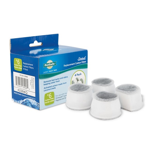 PetSafe Drinkwell Fountain Replacement Carbon Filters - 4pk