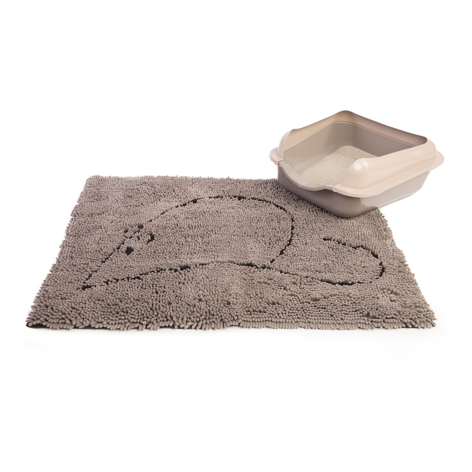 Dog Gone Smart Grey Cat Litter Mat - (35"x26")