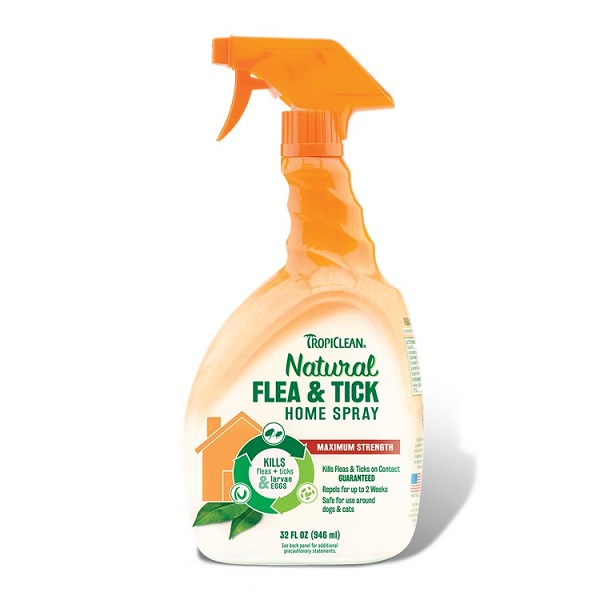 TropiClean Natural Flea & Tick Maximum Strength Home Spray - 32oz