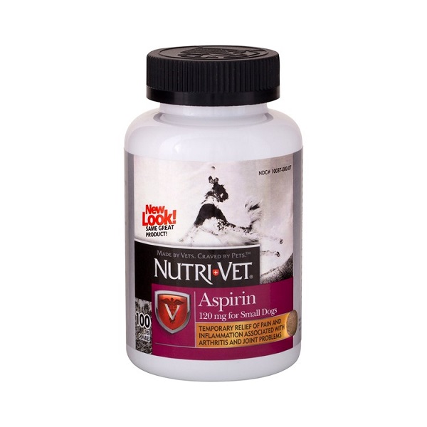 Nutri-Vet Chewable Aspirin for Small Dogs (120mg) - 100ct