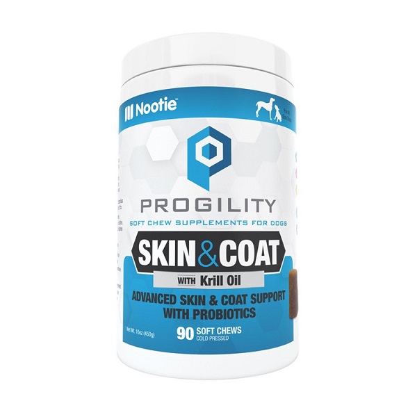 Progility Skin & Coat Soft Chew For Dogs (90 Count) - 16oz