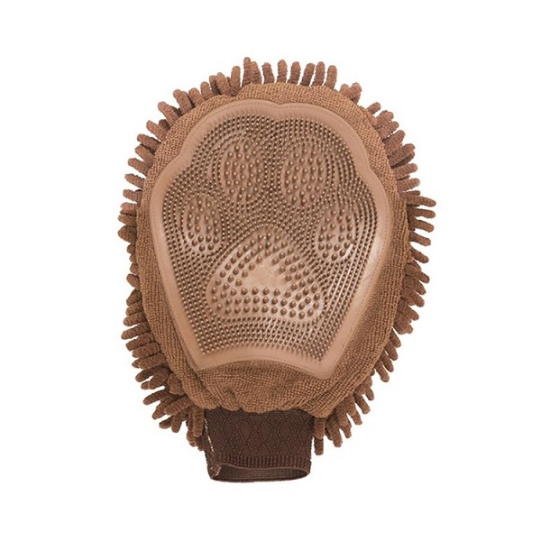 Dog Gone Smart Dirty Dog Grooming Mitt - Brown