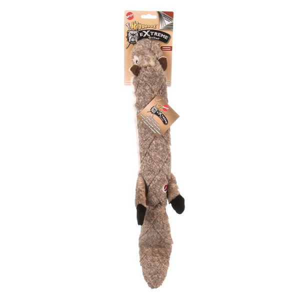 Ethical Pet Skinneeez Extreme Quilted Stuffing Free Squirrel Dog Toy - 23"