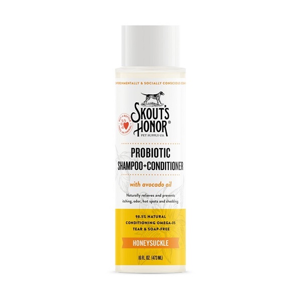 Skout's Honor Honeysuckle Probiotic Pet Shampoo & Conditioner - 16oz