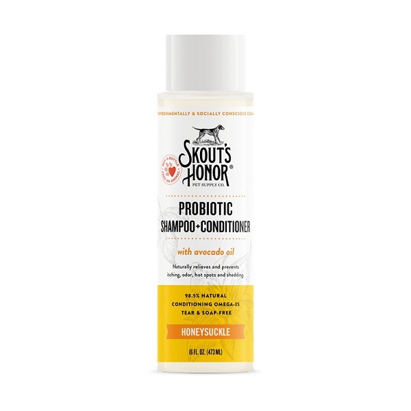 Skout's Honor Honeysuckle Probiotic Pet Shampoo & Conditioner - 16oz
