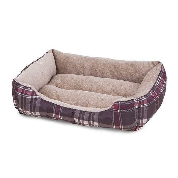 Petmate Aspen Hamilton Plaid Pillow Dog Lounger Bed - Assorted Colors (20"x15")