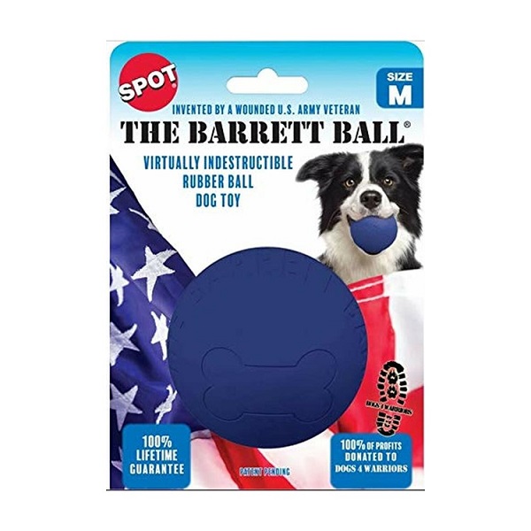 Ethical Pet Spot The Barrett Ball Virtually Indestructible Dog Toy - Medium (4")