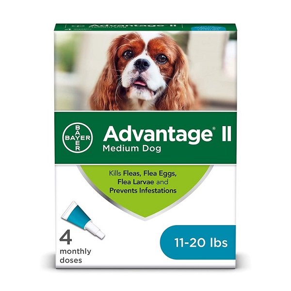 Advantage II Topical Flea Treatment For Dogs - 4 Dose (11-20 lbs)