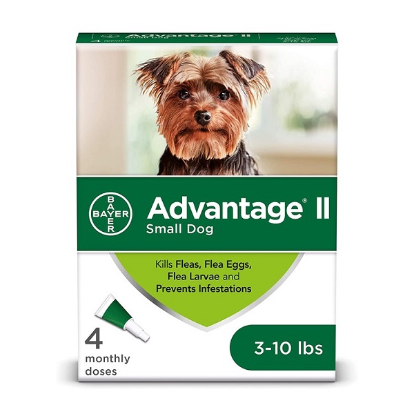 Advantage II Topical Flea Treatment For Dogs - 4 Dose (3-10 lbs)