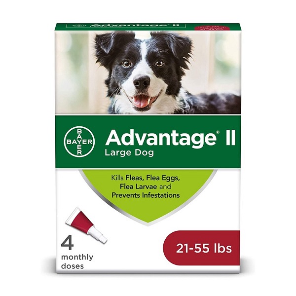 Advantage II Topical Flea Treatment For Dogs - 4 Dose (21-55 lbs)