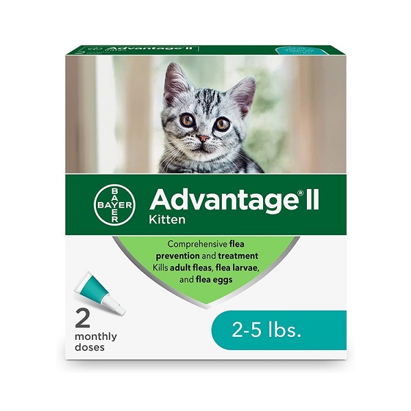 Advantage II Topical Flea Treatment For Kittens - 2 Dose (2-5 lbs)
