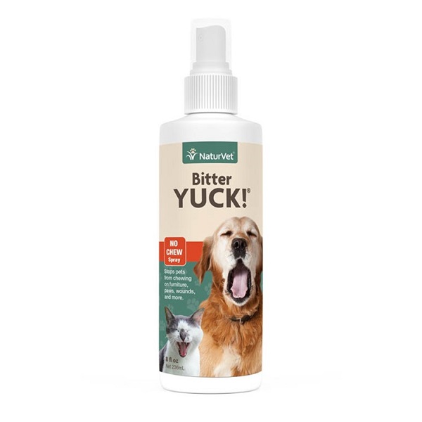 NaturVet Bitter YUCK! No Chew Dog, Cat & Horse Spray - 16oz