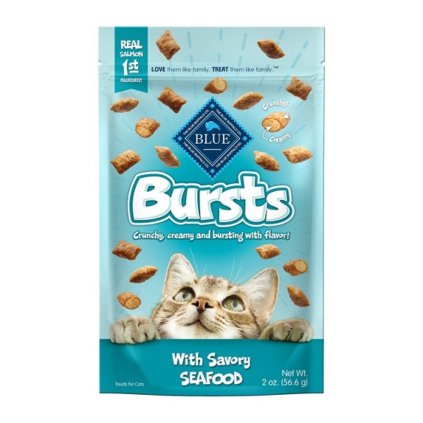 Blue Buffalo Bursts w/Savory Seafood Cat Treats - 2oz