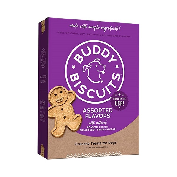 Buddy Biscuits Grain-Free Assorted Flavor Crunchy Dog Treats - 16oz